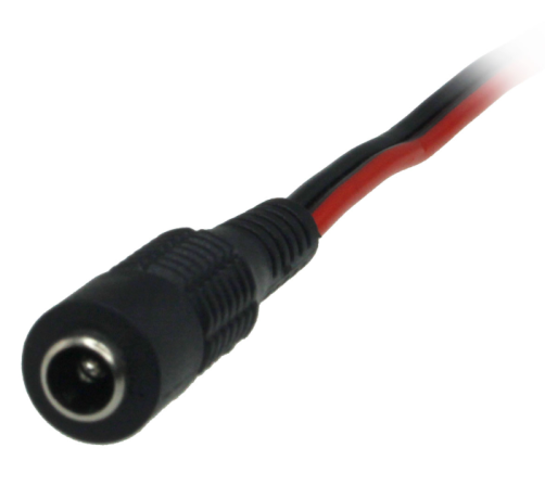 (image for) DC Power Lead Female, pigtail for CCTV camera power